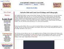 Tablet Screenshot of lockportstreetgallery.com